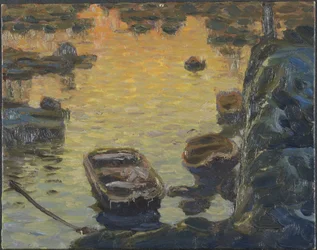 Une nuit de printemps pendant la saison de pêche. Étude de Lofoten, 1910