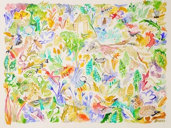 1 Chant du cygne, 2023 (aquarelle)