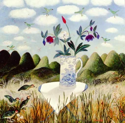Les oiseaux dans leur ciel, 2002 (acrylique)