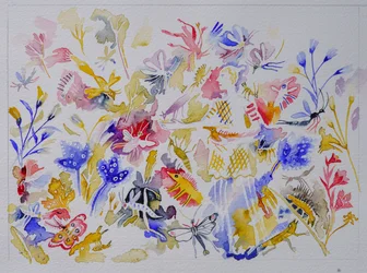 Monde des insectes, 2023 (aquarelle)