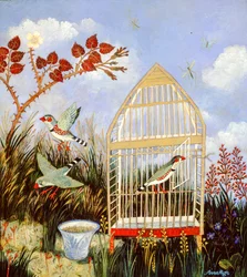 Cage de liberté, 2003 (acrylique)