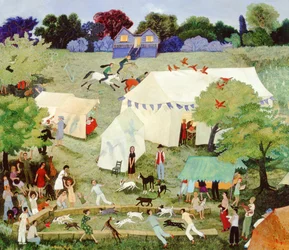 Kipper jetant des œufs sur Furrie, 2007 (aquarelle)