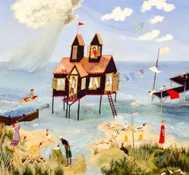Regardez derrière vous Lord Byron, 2004 (acrylique)