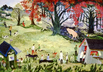 Concours de chasse aux truffes, 2001 (acrylique)
