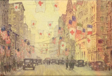 Cinquième Avenue en hiver d
