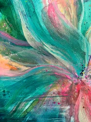 Abstrait floral éclatant