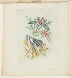 Planche, de la Nouvelle Suite de Carnets de Fleurs Idéales pour l