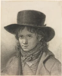 Autoportrait avec un chapeau, vers 1790
