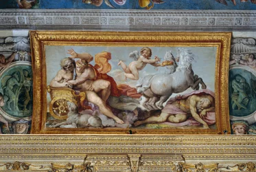 Aurora enlève Céphale, détail de la voûte de la Galerie, 1597-1604