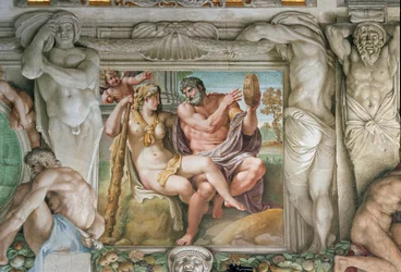 Héraclès et Iole (Fresque)
