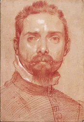 Portrait du joueur de luth Giulio Mascheroni par Annibale Carracci (Carrache) (1560-1609) vers 1594