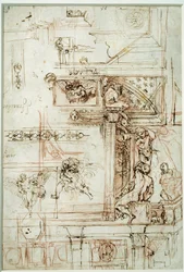 Projet pour la galerie Farnèse Dessin d