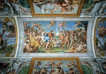 Triomphe de Bacchus et Ariane, détail du plafond Farnèse