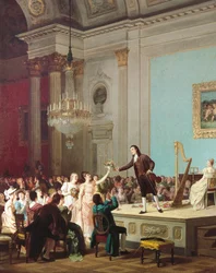 Le premier triomphe de Paganini, vers 1890