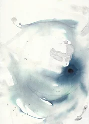 Bleu éthéré délavé