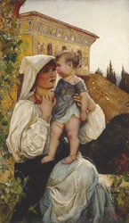 Une mère italienne et son enfant
