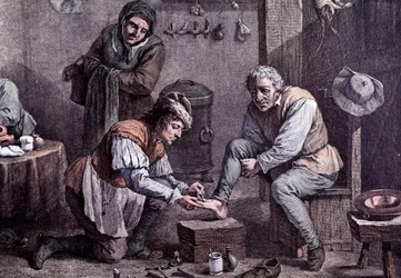 Une opération chirurgicale (gravure)