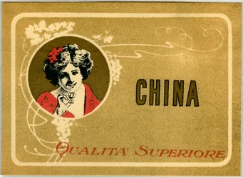 Publicité pour le dessert Chinaliquor, début du XXe siècle