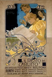 Affiche publicitaire pour «Il resto del Carlino»