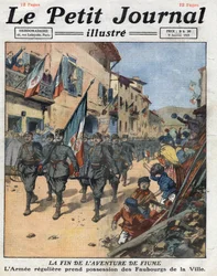À la suite du traité de Rapallo, Fiume (Rijeka) devient un État libre, l