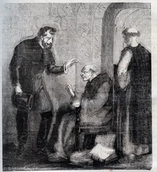 Diogo Inácio de Pina Manique (1733-1805), magistrat portugais. Il attaque la franc-maçonnerie portugaise. Gravure de 1879 dans « Histoire des sociétés secrètes, politiques et religieuses » de Pierre Zaccone (1817-1895).