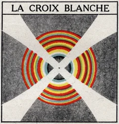 Double réfraction : la croix blanche. Illustration anonyme de 1925. Collection privée.