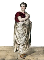 Félicité-Auguste Saillot dit Desmousseaux acteur français (1785-1854) dans le rôle de Roscius dans « Sylla » par Étienne de Jouy (1764-1846)