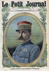 Première Guerre mondiale 1914-1918. Portrait du général Auguste Dubail (1851-1934). Dans « Le Petit Journal », le 5/03/1916. Collection privée