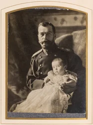 Le tsar Nicolas II et le tsarévitch Alexis (1904-1917), Anonyme