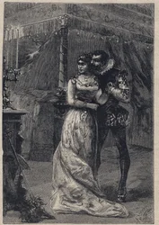 Lucrezia Borgia avec son premier mari Giovanni Sforza d
