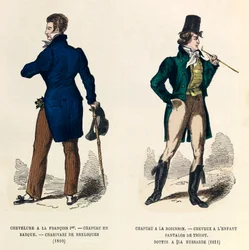 Costumes masculins en 1810 et 1811 (règne de l
