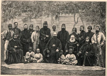 Mgr Daniel Comboni (1831-1881) et les missionnaires partis avec lui du Caire pour Khartoum le 26 janvier