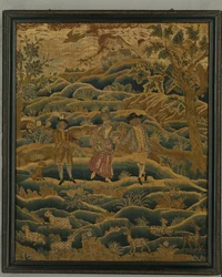 Broderie, vers 1750