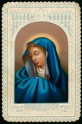 Image pieuse : Vierge Marie (gravure)