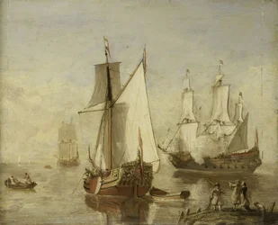 Yacht de plaisance et navire de guerre