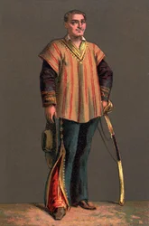 Portrait de Benito Pablo Juárez, homme d