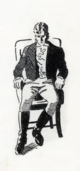 Portrait de Heathcliff, personnage du roman "Les Hauts de Hurlevent" d