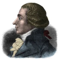 Portrait de Jean-Baptiste Boyer-Fonfrède (1766-1793), homme politique français - Député à la Convention, il appartient aux Girondins - Gravure dans « Histoire des Girondins » par Alphonse de Lamartine (1790-1869) 1865-1866 - Collection privée