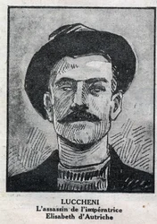 Portrait de Luigi Lucheni (1873-1910), anarchiste italien, assassin en 1898 d