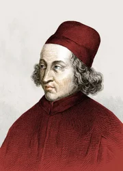 Portrait de Marsile Ficin (1433 - 1499), gravure 18e siècle