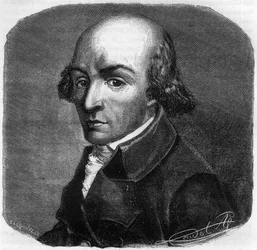 Portrait de Pierre Florent Louvet, dit Louvet de la Somme (1757-1818), homme politique français - Gravure dans « Histoire des Girondins » par Alphonse de Lamartine (1790-1869) 1865-1866 - Collection privée