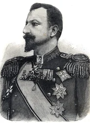 Portrait du prince Ferdinand Ier (1861-1948) de Bulgarie. Gravure dans "Le Petit Parisien"
