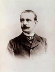 Portrait du compositeur anglais Charles Bordes (photo n/b, vers 1900)