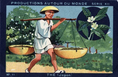 Productions autour du monde : au Japon. Chromolithographie de 1933 dans « Album Joseph-Milliat »