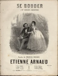 Partition pour « Se bouder » paroles de Francis Tourte, musique d