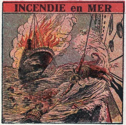 La T.S.F. : incendie en mer. La T.S.F. est utilisée par les bateaux pour appeler à l