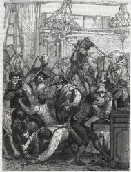 Vol de la garde-meuble (actuel Hôtel de la Marine, Place de la Concorde) - Vol dans la semaine du 11 au 17 septembre 1792 par une bande commandée par Paul Miette, d