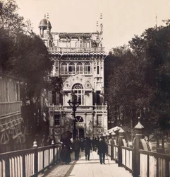 Exposition Universelle de 1900 à Paris : Le Pavillon de la Presse - collection privée