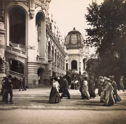 Exposition Universelle de 1900 à Paris : Vue prise au Champs de Mars - Collection privée