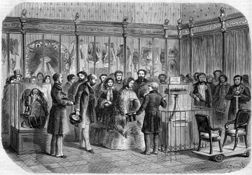 Visite de Sophie de Wurtemberg (1818-1879), reine des Pays-Bas, à Paris